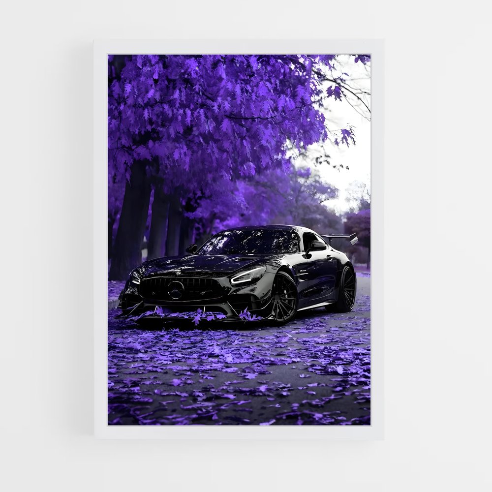 Poster voiture Amg GT raffiné – affiche Mercedes (vue 3)